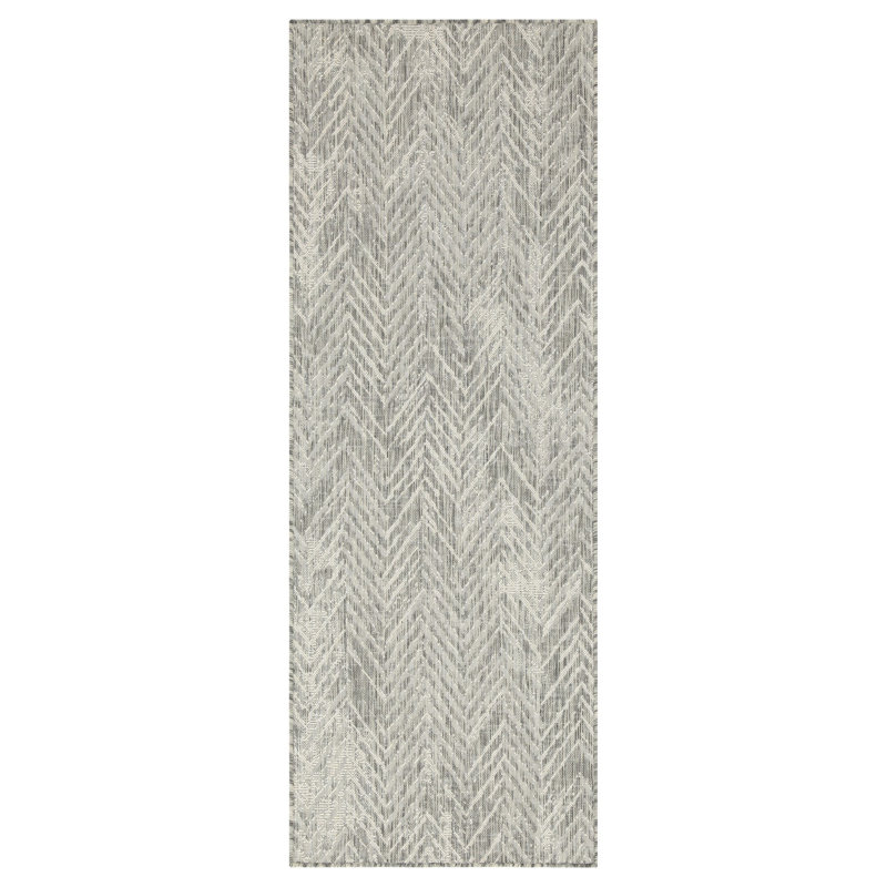 Tapis intérieur / extérieur argent Sunshine, Rectangle 5 pi 3 po x 7 pi 3 po