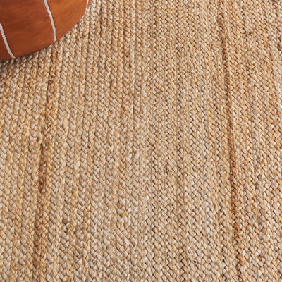 Pellet Natural Fiber Flat Weave Jute Rug