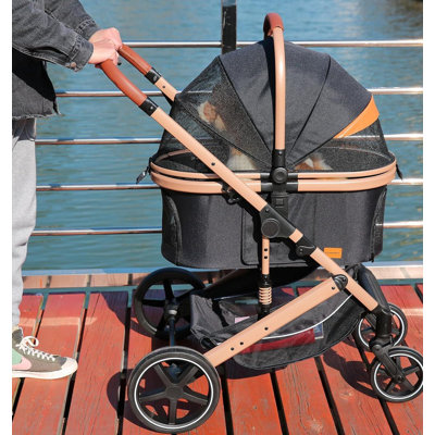 4-in-1 Pet Stroller: A Compact and Lightweight Choice for Cats and Dogs