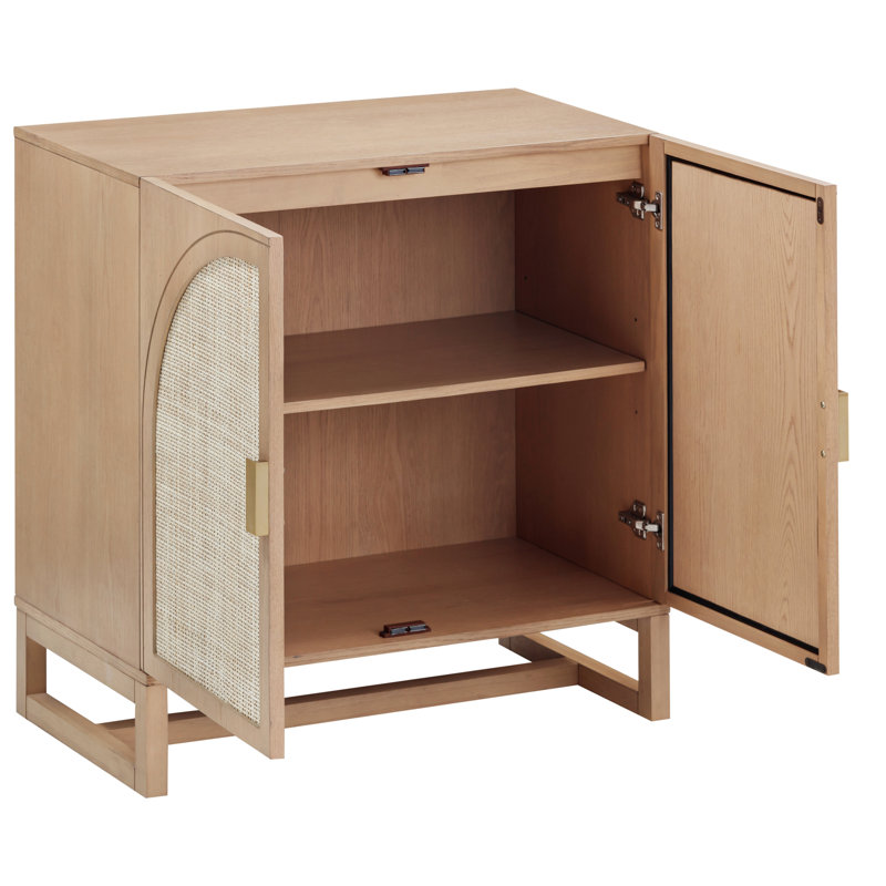 Wood Storage Cabinet Or TV Stand, Raw Oak
