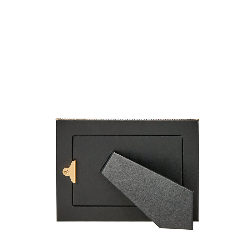 Leather Picture Frame, Gold, 4" W x 6" H