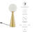 Modway Apex Glass Globe Glass Table Lamp-1416702496