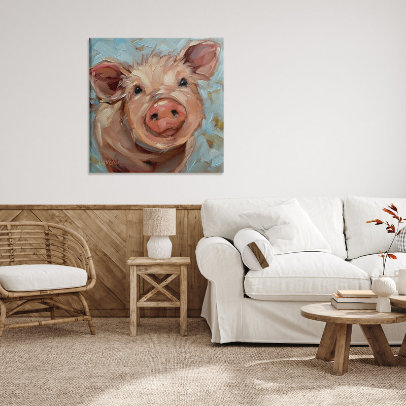 Art moderne sur toile, "Modern Farm Portrait" par Andrea Lavery, H 36 po x l 36 po x P 1,5 po