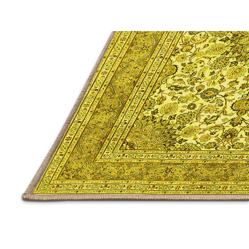 Mella Washable Oriental Indoor Rug, Rectangle 5' x 8'