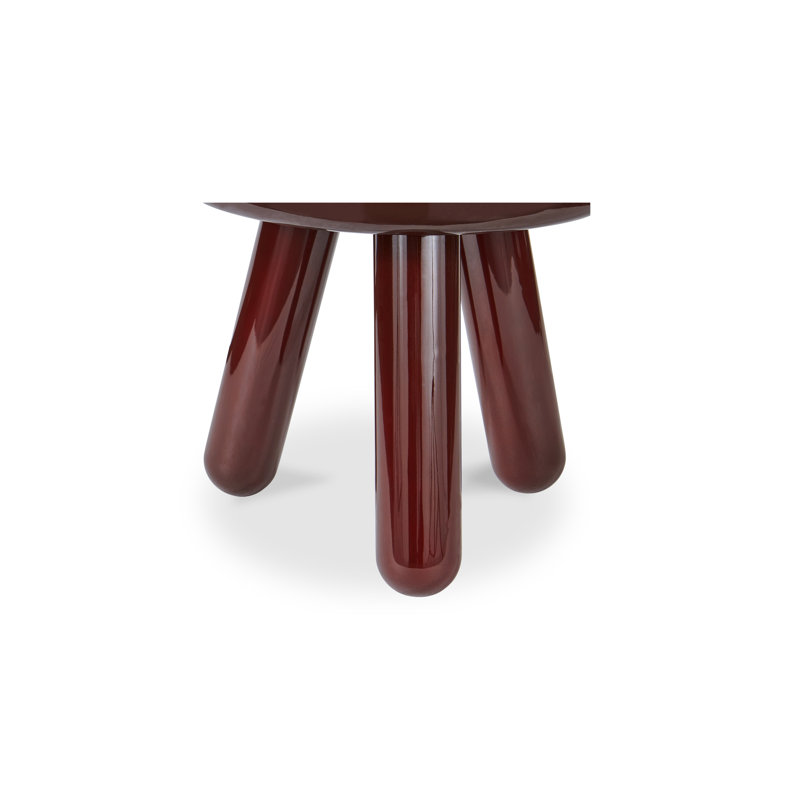 Cerro Accent Table Lacquer, Deep Red