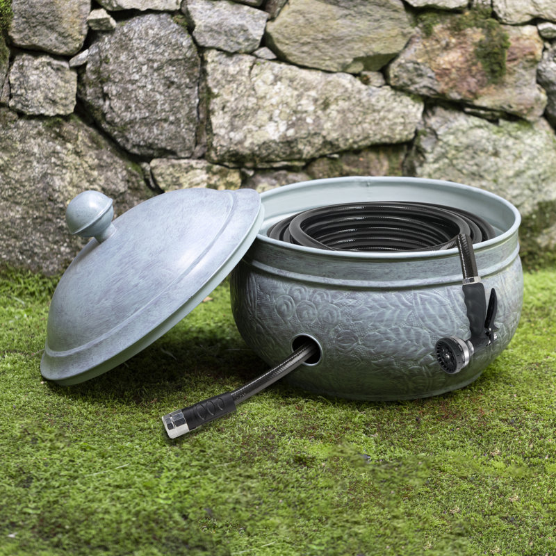 Key West Blue Verde Steel Hose Pot with Lid