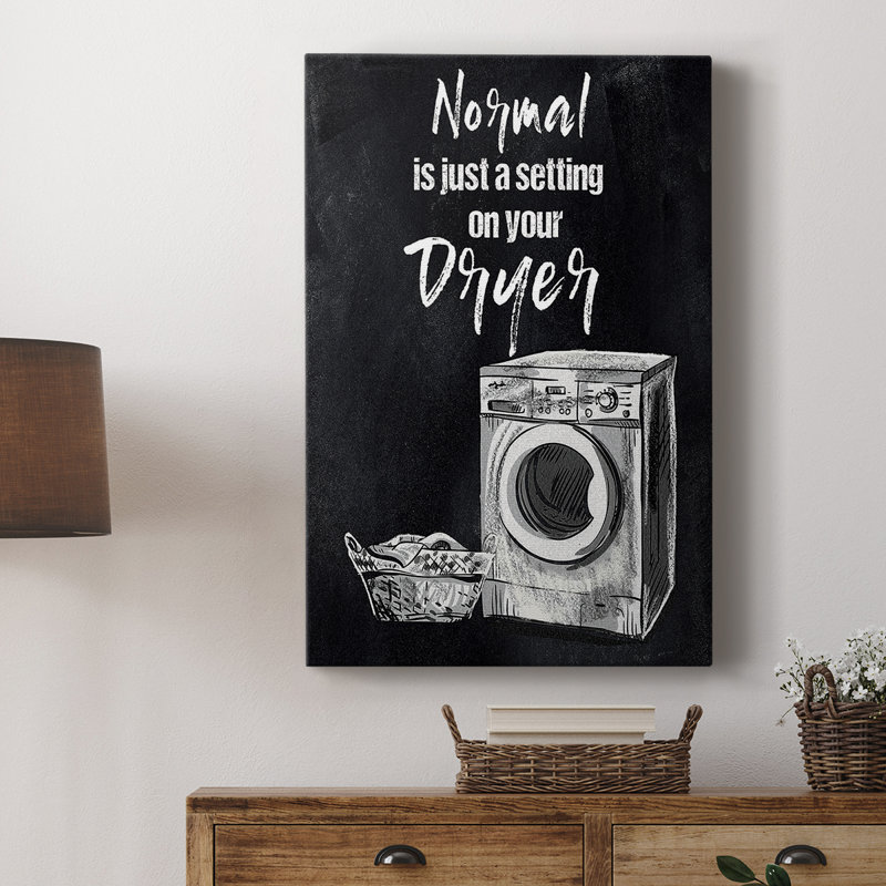 La normale n'est qu'un décor - Cavas de galerie sur mesure, H 60 po x l 40 po