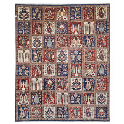 Tapis multicolore de haute qualité noué à la main