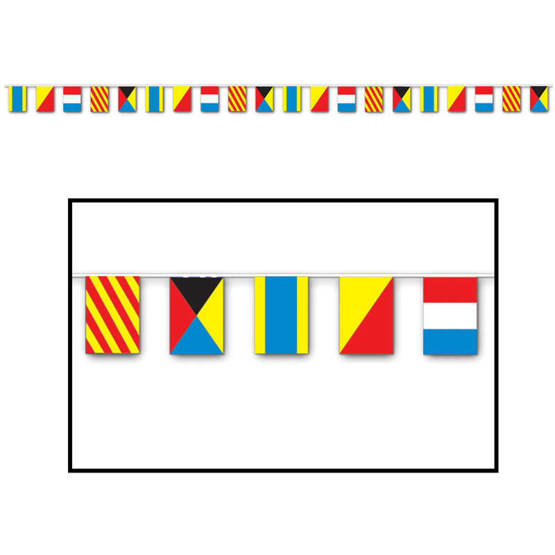 Bannière de drapeau nautique