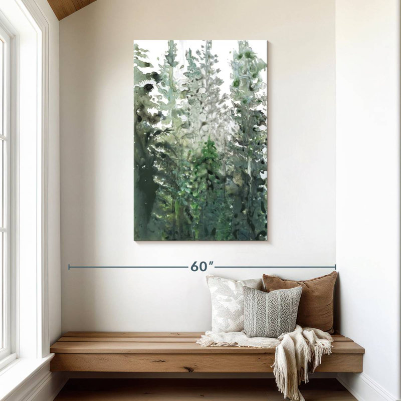 Harnek Green Forest Abstract, 45" H x 30" W