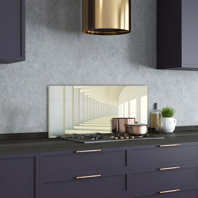 50cm W x 100cm L Glass Peel and Stick Panel