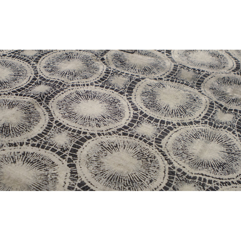 Canterbury Hand Woven Silk and Wool Geometric Area Rug