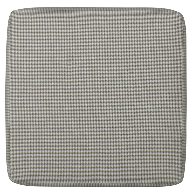 Repose-pieds rembourré Ardele, Polyester gris