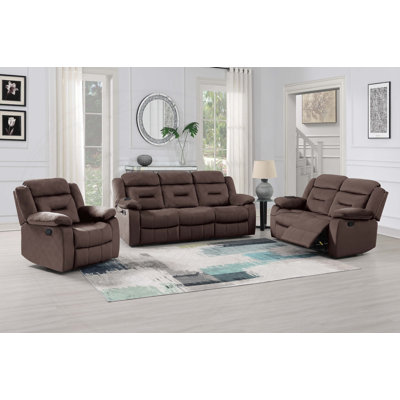Fauteuil inclinable manuel moderne avec accoudoirs moelleux et revêtement en velours luxueux