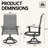 360° Swivel Rocking Chair Set, Outdoor Patio Dining Armchair -360160098