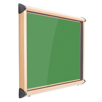 Shield Wood Effect Exterior Showcases Wall Mounted Bulletin Board