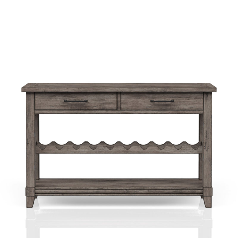 Console avec rangement pour bouteilles de vin et tiroirs de rangement