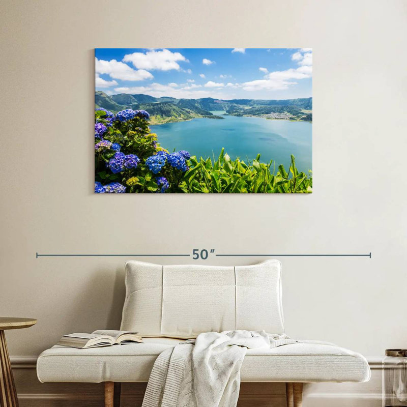 Alvord Sete Cidades Lakes, H 26 po x l 39 po