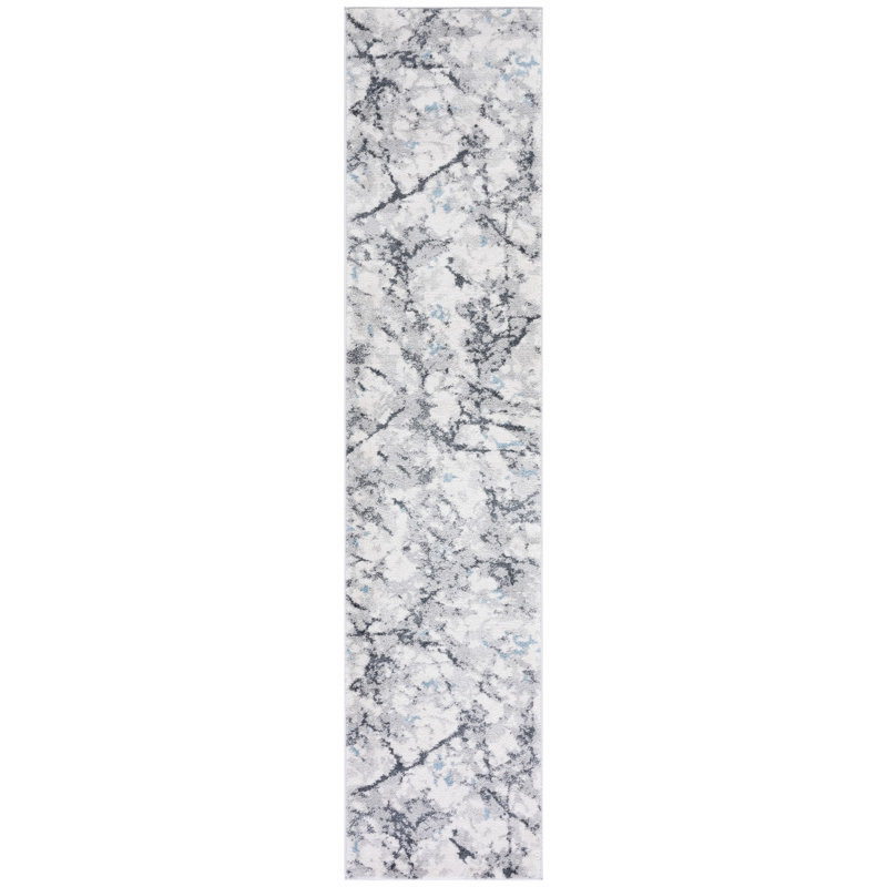 Ethellee Performance Abstract Rug, Runner 2' x 9'