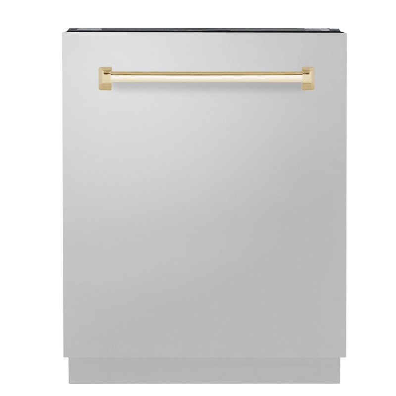 Zline Autograph Edition 24" 51 dBA Built-In Button Control Dishwasher, Gold