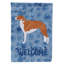 Caniche en polyester à 2 côtés 40 x 28 po standard welcome drapeau maison-957493077