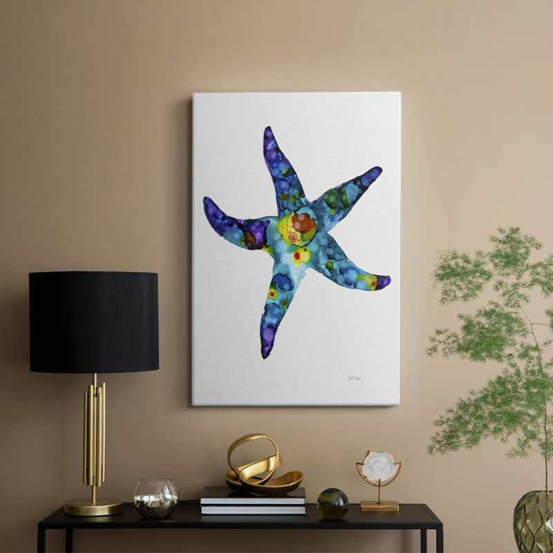 Étoile de mer - Cavas enveloppés de galerie, H 18 po x l 12 po
