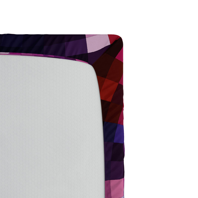 Microfiber Geometric Fitted Sheet, Twin XL Fitted Sheet