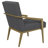 Kirra Upholstered Metal Arm Accent Chair-238515230
