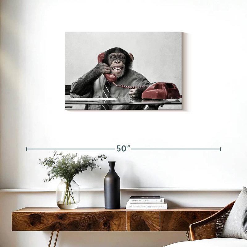 Chimpanzee Business, H 20 po x l 30 po