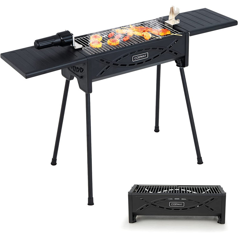 COSTWAY 107cm W Portable Charcoal Grill