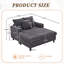 Chaise longue multifonctionnelle rembourrée-2067853852