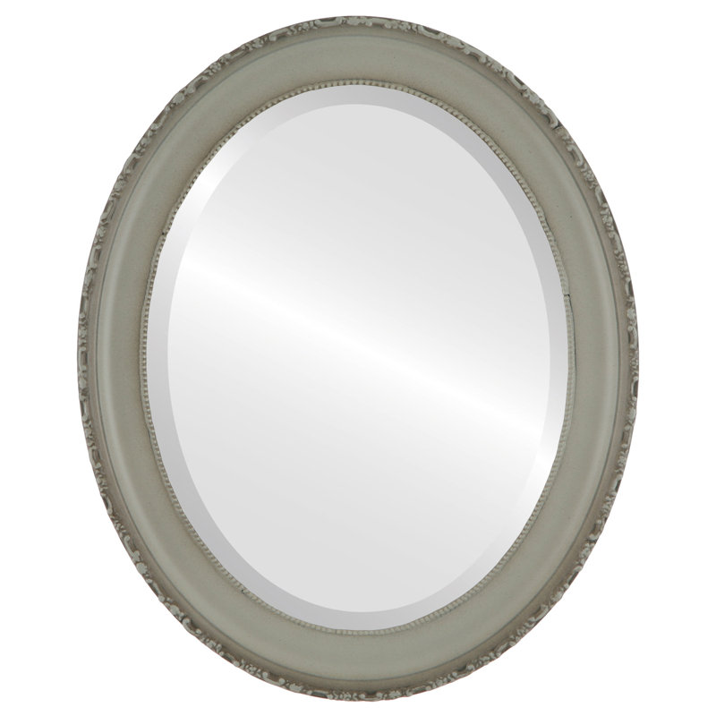 Miroir décoratif biseauté Reposa, H 38,63 po x l 26,63 po, Taupe