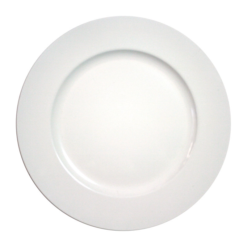 Plat de service rond 13 po, Blanc