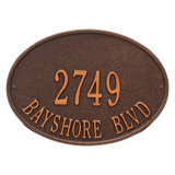Hawthorne 2-Line Wall Address Plaque