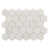 Pollen Thassos - 2 Inch Hexagon - Honed
