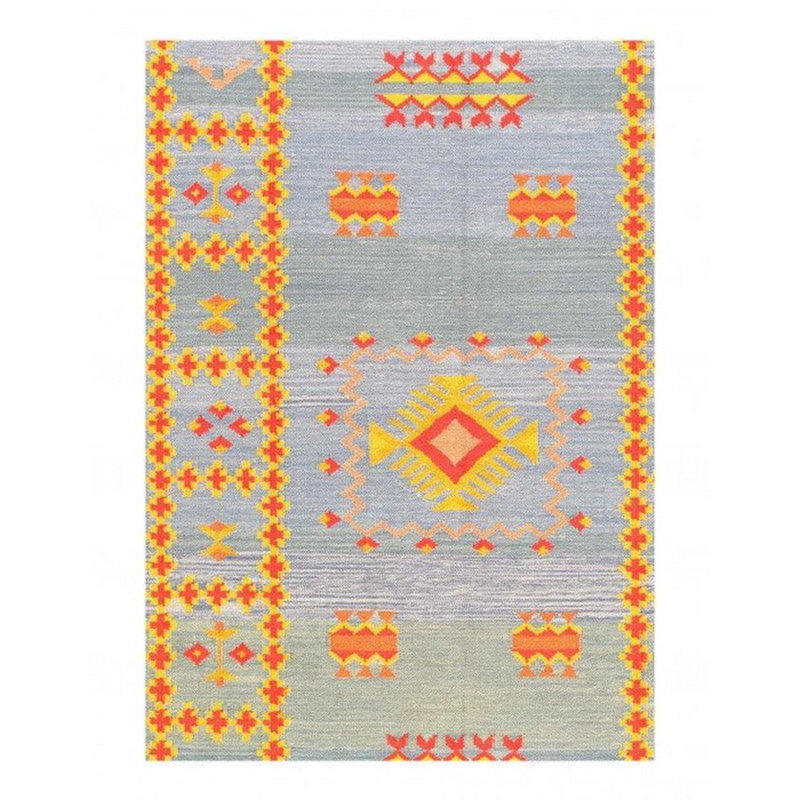 Ikat Area Rug in Blue