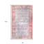 Tapis oriental rouge tissé à la machine 6 pi x 9 pi Berry