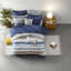 Ensemble de literie Tranquil Blue, courtepointe en polyester Seersucker, Relaxing Home