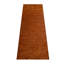 TAPIS DE SIEGE ÉCOLOGIQUE EN Soie nouée à la main Birck - couleur orange | Conception solide | Tapis de salon, chambre à coucher-115922453
