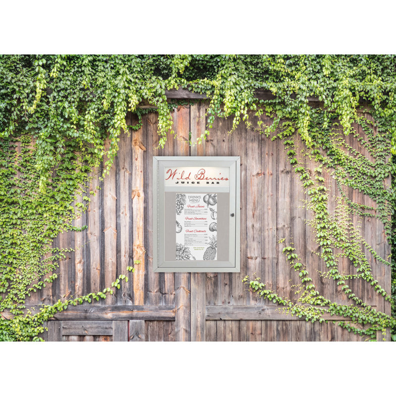 Tableau d’affichage à cadre en aluminium, H 48 po x l 36 po x P 4 po