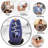 Backflow Burner Waterfall Incense Holders,For Home Decor or Atmosphere Adjustment,with Incense Cones&Sticks,Two Side,Blue