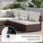 Forksville Wicker 6 - Person Modular Patio Conversation Set with Cushions-26215175