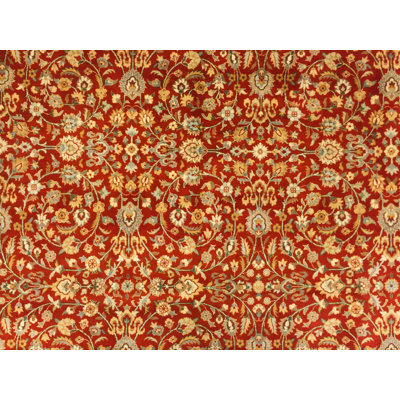 Albertville One-of-a-Kind 9'11" X 13'11" New Age Wool Area Rug in Rust