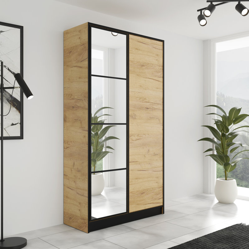 Rigley 2 Door Wardrobe, Oak Craft Gold