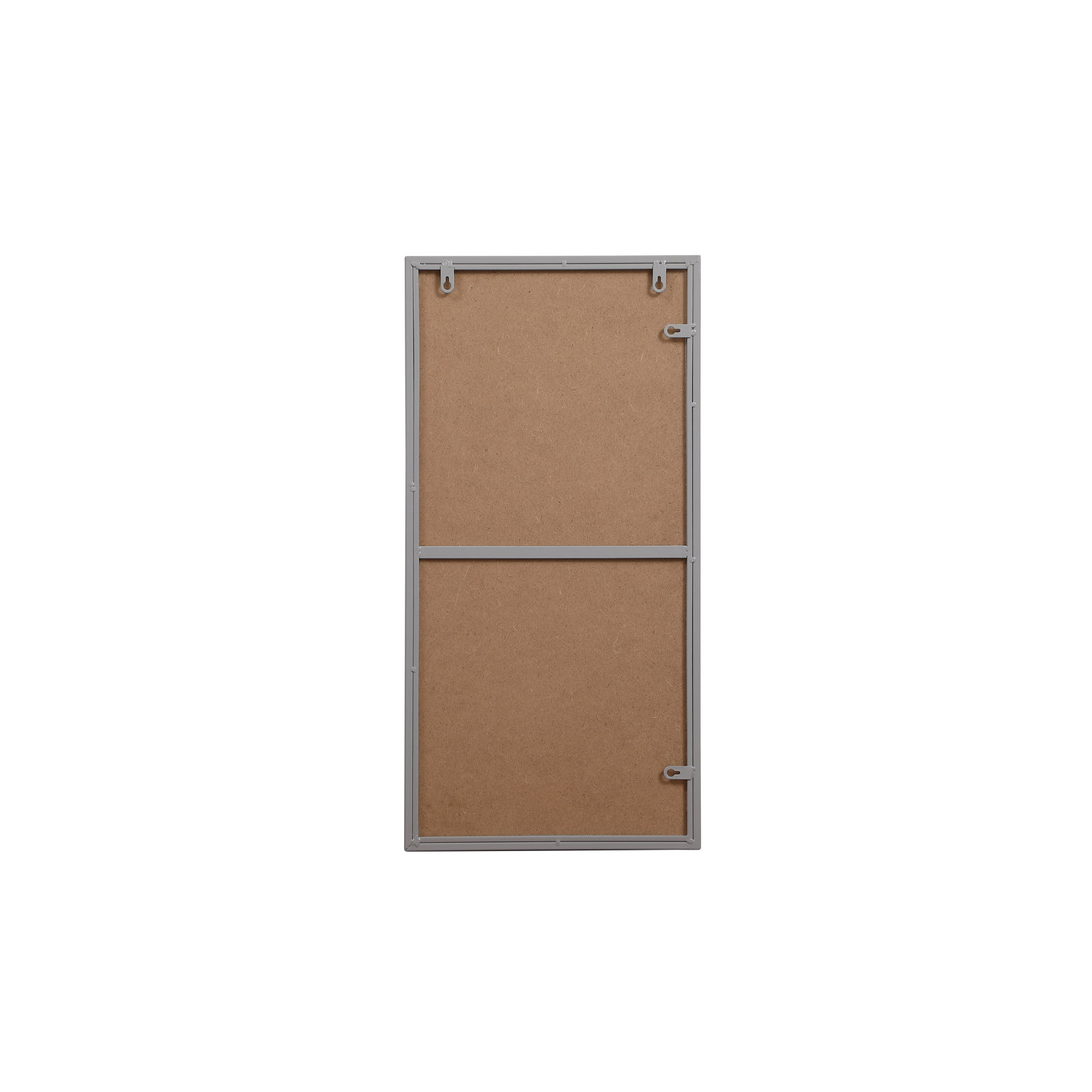Sabine Metal Rectangle Wall Mirror, 14" x 28", Gray