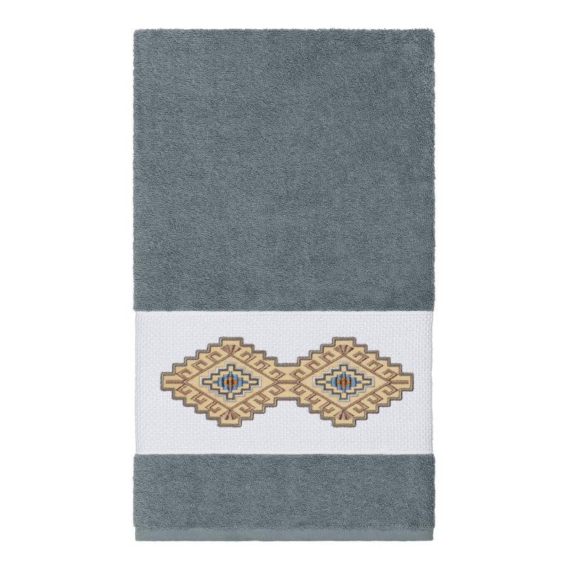 Gianna Turkish Cotton Midweight Bath Towel, Teal
