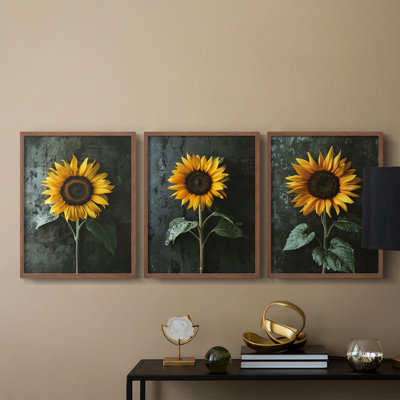 Étude florale CLXVIII - Ensemble de 3 estampes numériques - Prêt à accrocher