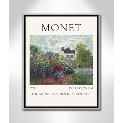 Artists Garden in Argenteuil Print by Claude Monet
