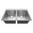 Sinber 33" x 22" Kitchen Sink Drop In Double Bowl with 18 Gauge Stainless Steel-100658010