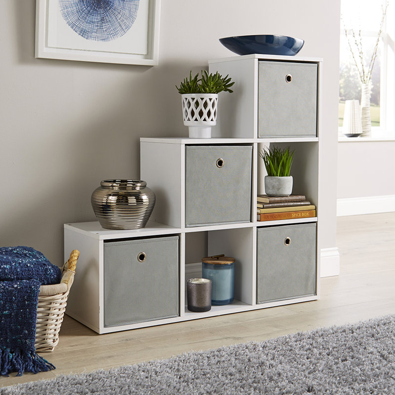 Steinmetz 321 Cube Storage Bookcase Unit, White